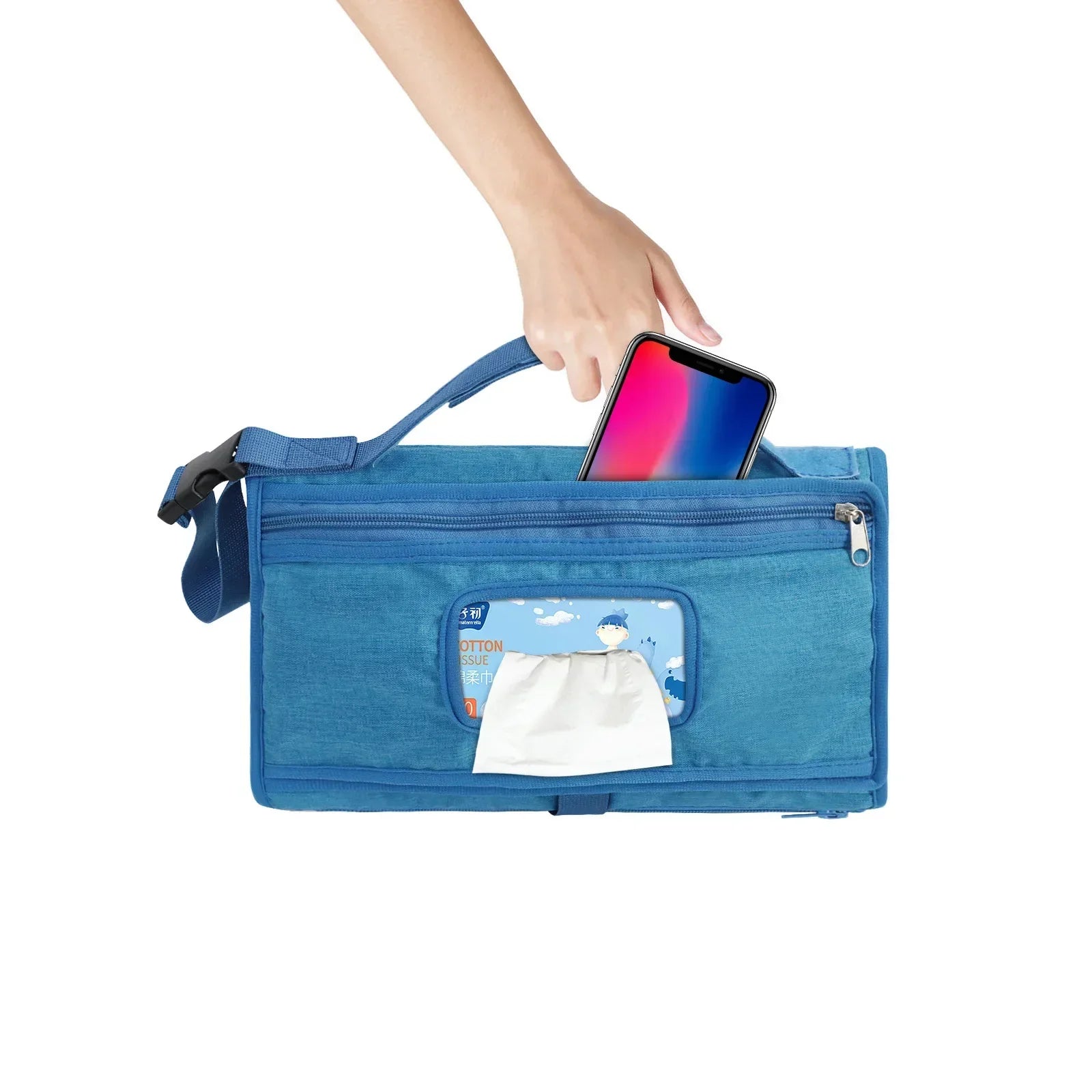 Portable Diaper Changing Pad Portable Baby Changing Pad with Pockets Waterproof Travel Diaper Changing Station Kit Baby Gifts